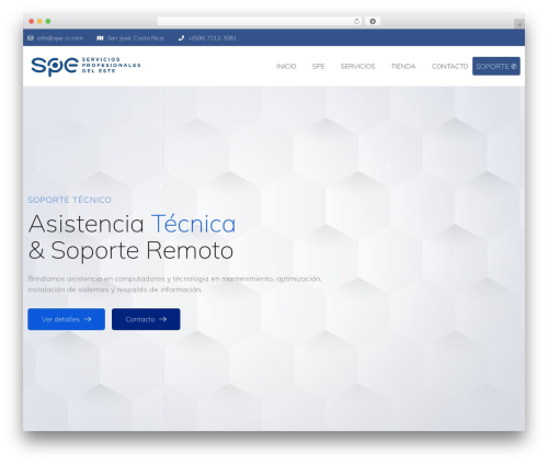 Techno theme WordPress - spe-cr.com