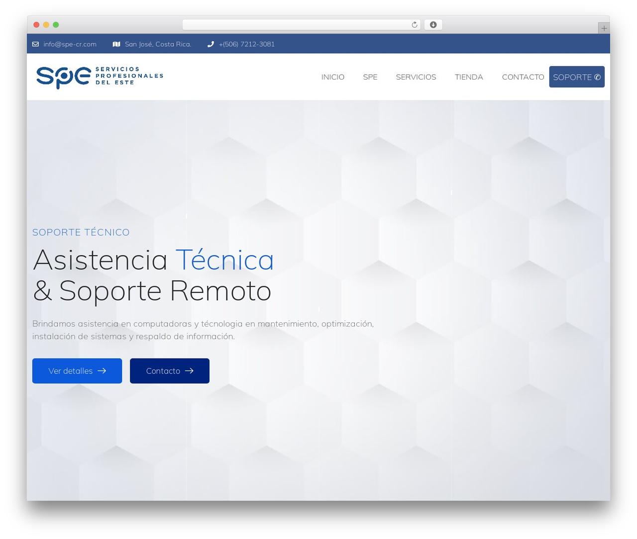 techno theme WordPress - spe-cr.com