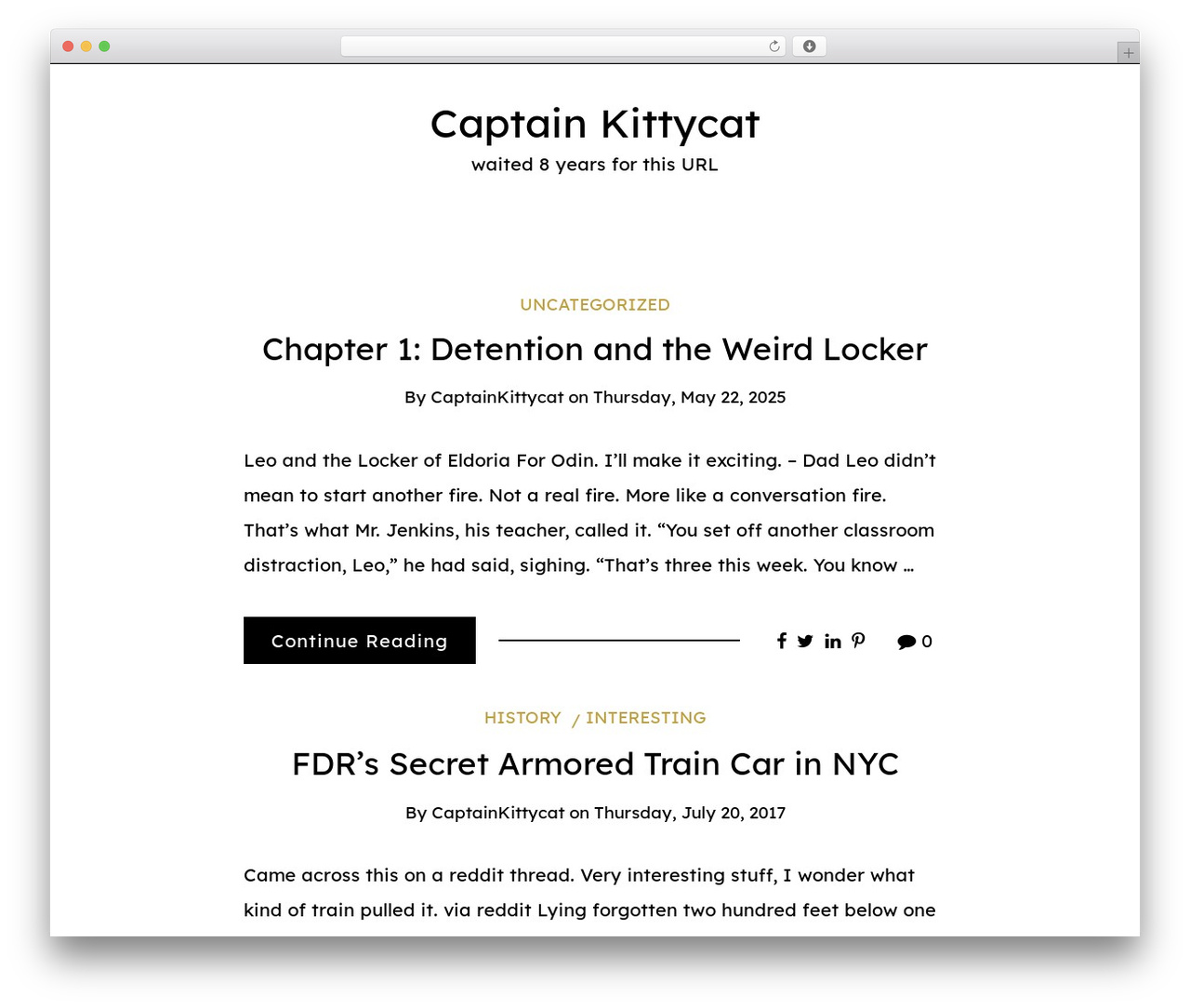 WordPress theme Writee - captainkittycat.net WordPress theme Writee - captainkittycat.net