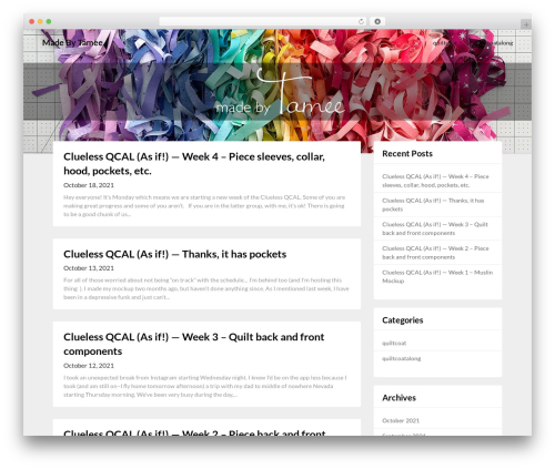 WordPress theme Adaptable Notes - madebytamee.com