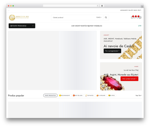WordPress website theme Gemstone - epretios.ro