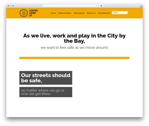 NRG WordPress theme - visionzerosf.org