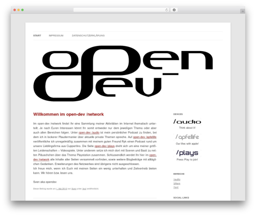 Slimpack WordPress plugin - open-dev.de