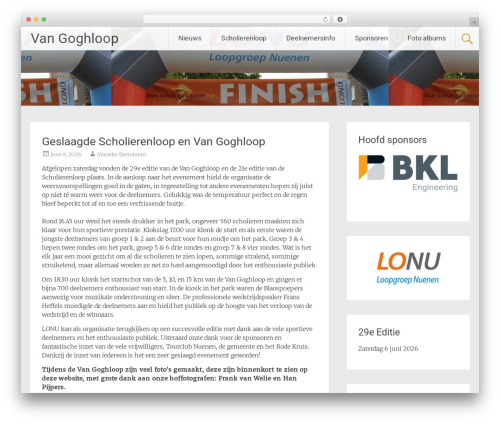 Radiate top WordPress theme - vangoghloop.loopgroepnuenen.nl