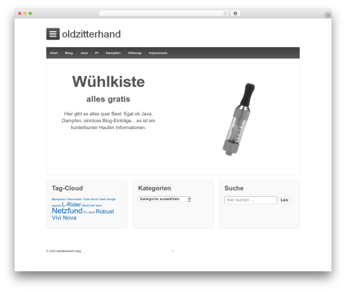 Responsive WordPress page theme - oldzitterhand.de