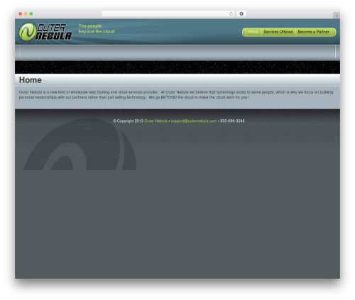 Theme WordPress Outer Nebula - outernebula.com