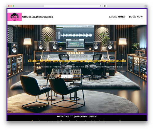 Version 1 WordPress theme - johnnyidol.com