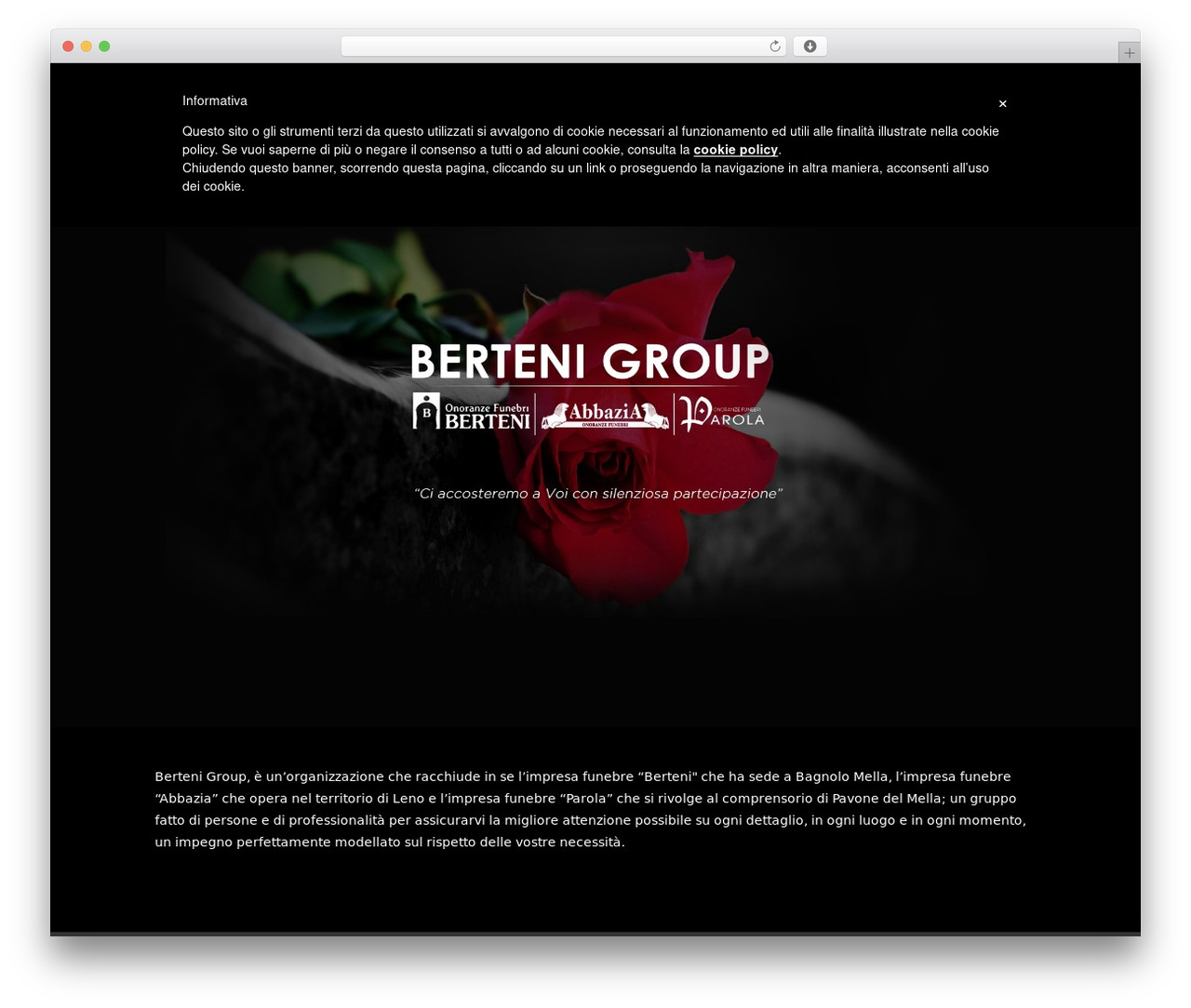 WordPress theme Cabana - onoranzefunebriberteni.it