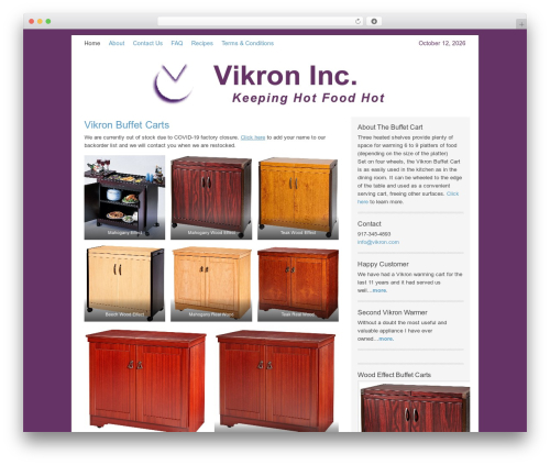 WordPress theme Genesis - vikron.com