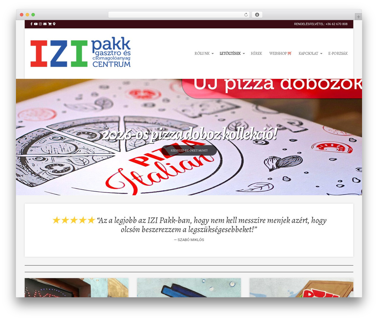 WordPress theme Igloo - izipakk.hu
