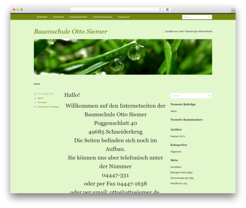 WordPress theme Rumput Hijau - ottosiemer.de
