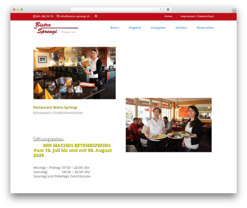 Divi WordPress theme - bistro-sprengi.ch