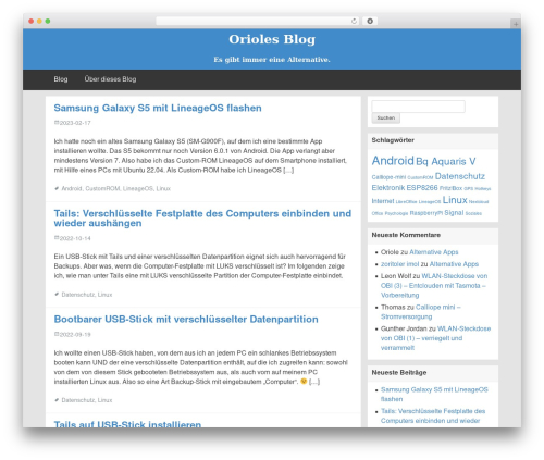 FlatBox best WordPress theme - orioles.de