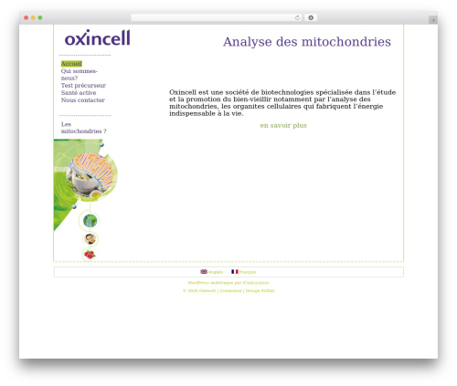 Mimbo WordPress theme - oxincell.fr