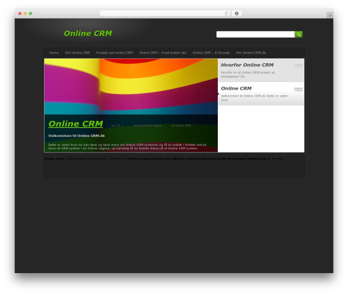 Tasty Showcase WordPress theme - online-crm.dk