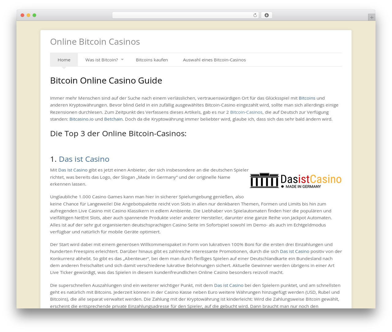 Theme WordPress Foundation, for WordPress - onlinebitcoincasinos.de