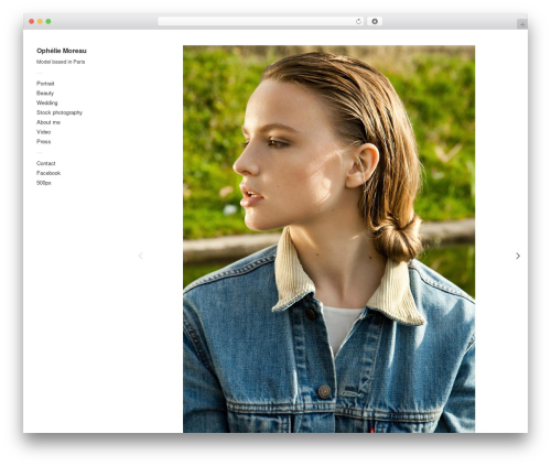 WordPress theme Touchfolio - opheliemoreau.com