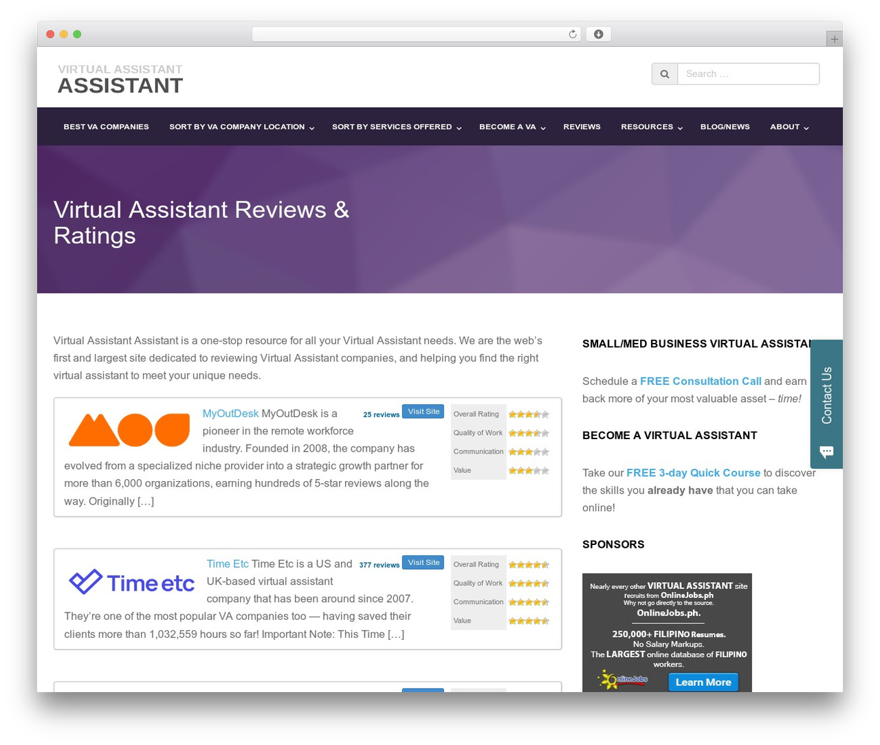 WordPress theme Gander - virtualassistantassistant.com/virtual-assistant-reviews-ratings WordPress theme Gander - virtualassistantassistant.com/virtual-assistant-reviews-ratings