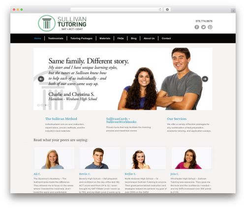 WordPress theme Modernize - sullivantutoring.com
