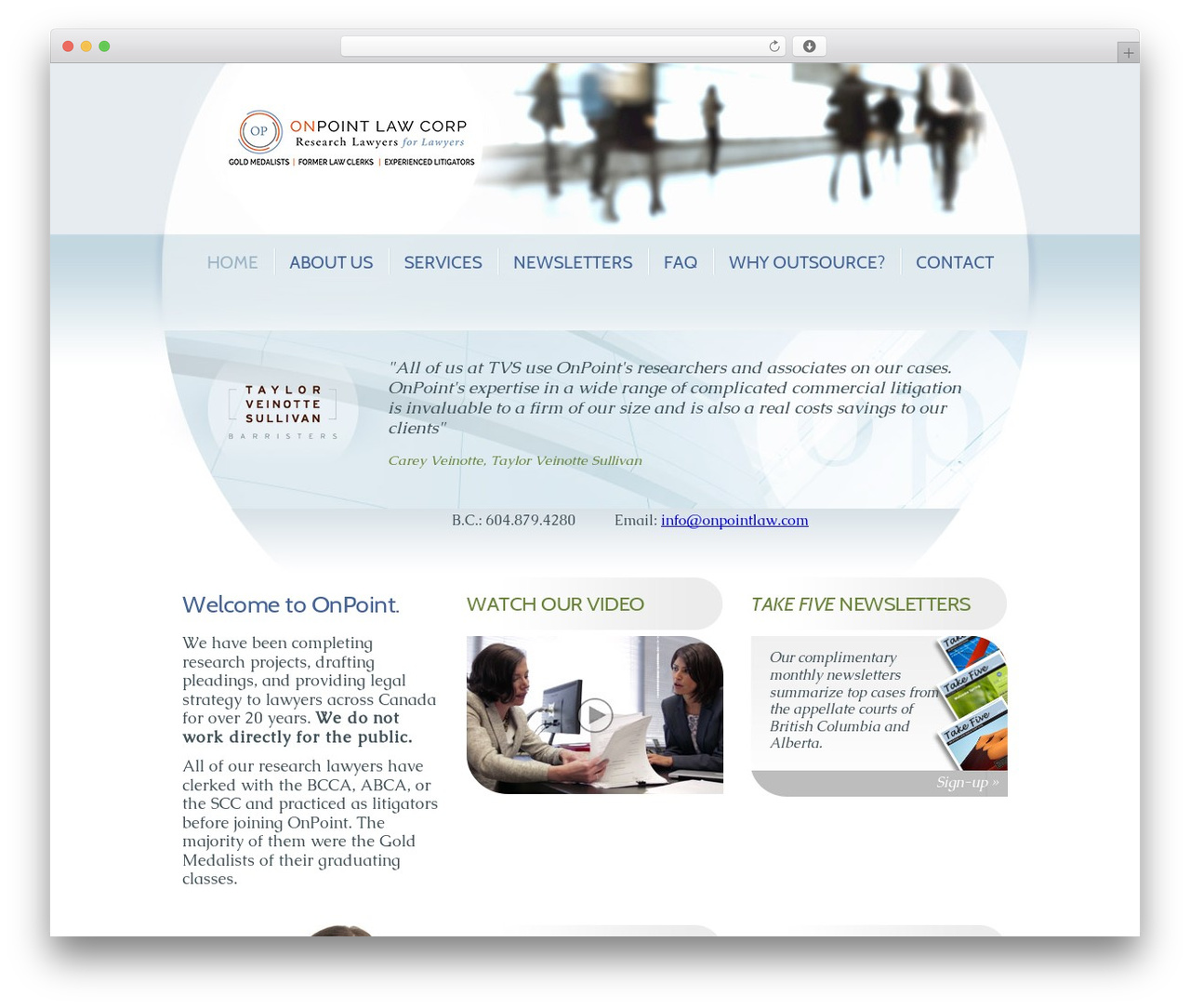 WP template OnPoint Theme - onpointlaw.com