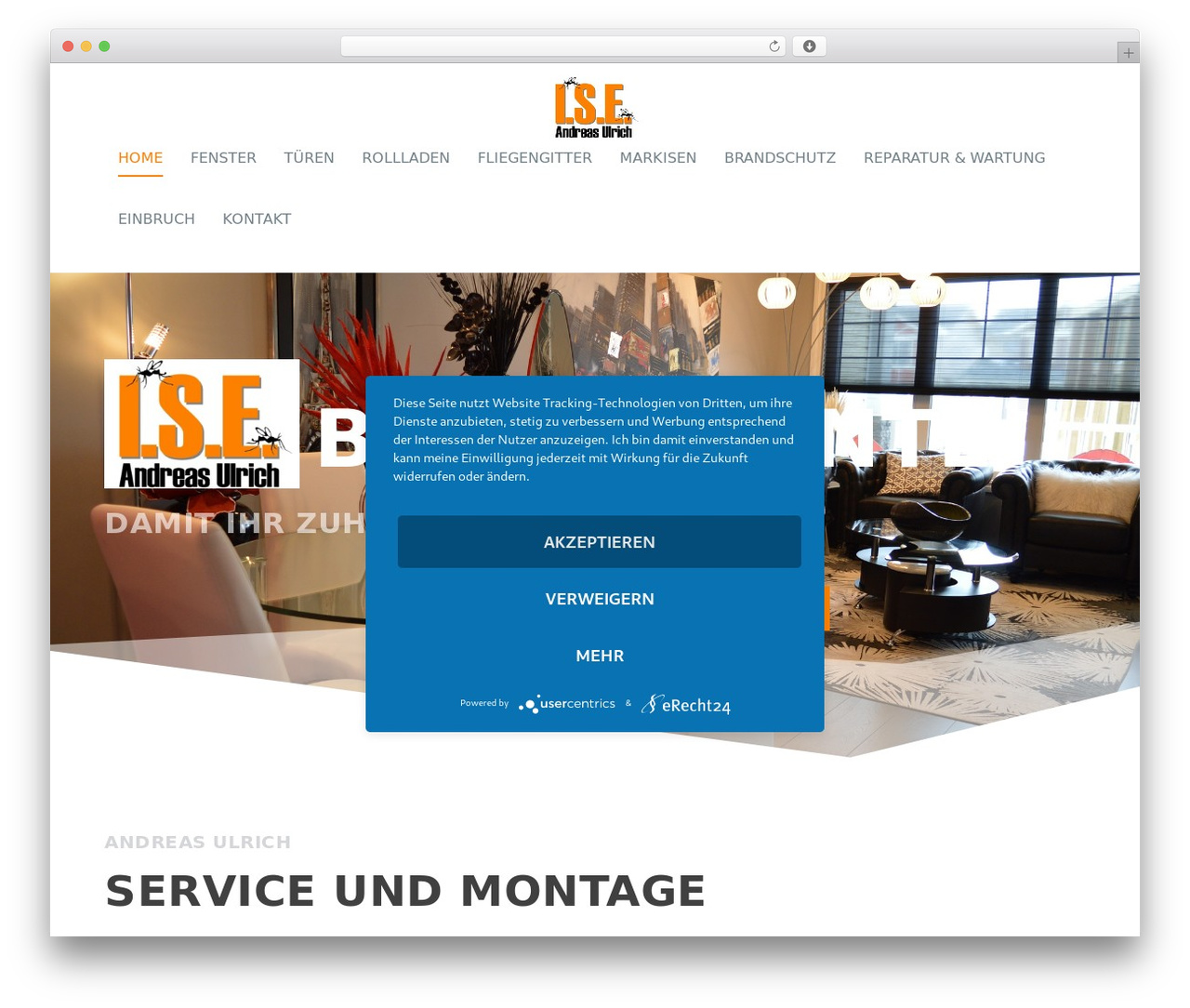 Extra WordPress theme - ise-bauelemente.de