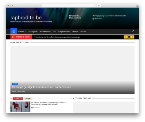 The Headlines WordPress theme - laphrodite.be The Headlines WordPress theme - laphrodite.be