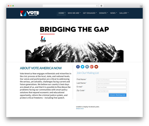 Forms contact WordPress plugin - voteamericanow.com