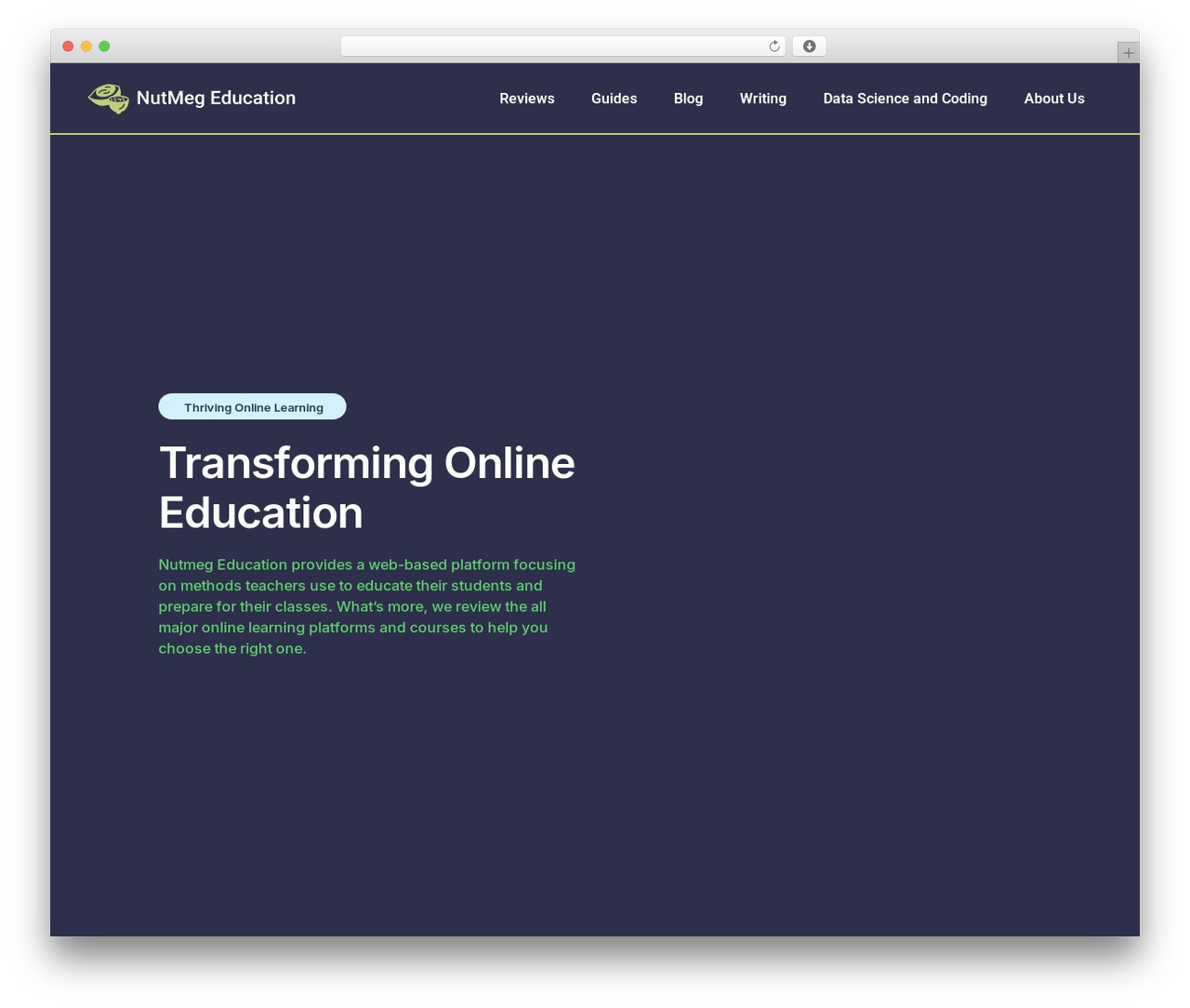 GeneratePress WordPress theme - nutmegeducation.com