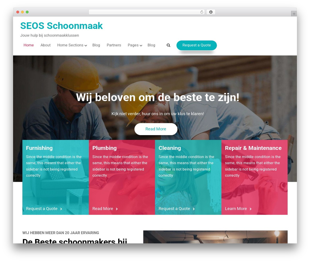 Gridchamp WordPress theme - seosschoonmaak.nl