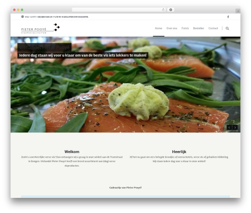 Gusto WordPress theme design - vishandelpieterpooye.nl