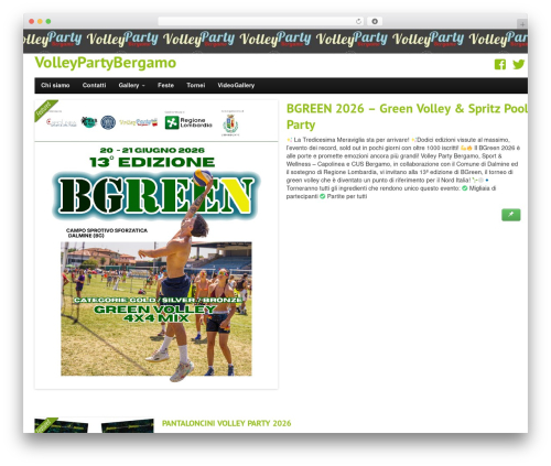StrapVert WordPress theme - volleypartybergamo.it