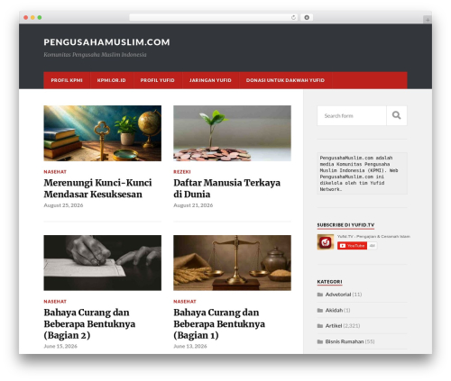 YouTube Subscribe Bar (subscribe-bar-youtube) free WordPress plugin - pengusahamuslim.com