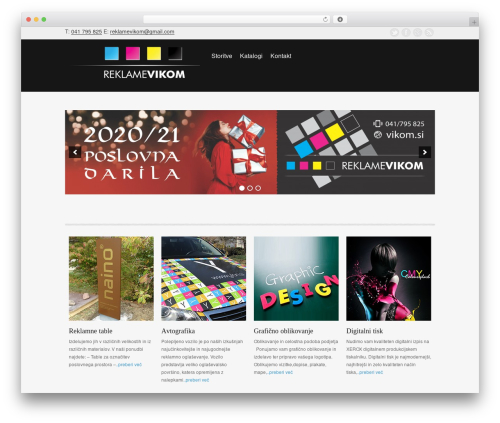 Theme WordPress vFlex Responsive theme - vikom.si