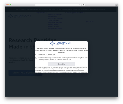 Wll loyalty launcher WordPress plugin - paramountpeptides.com