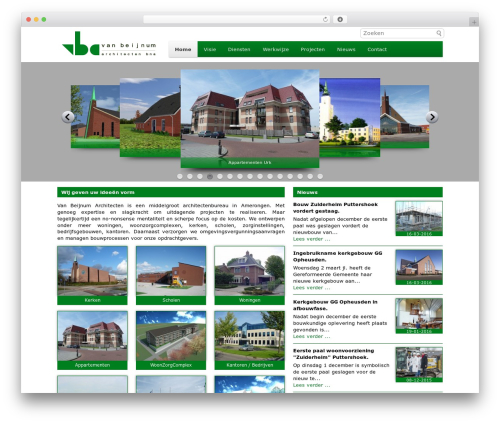 Van Beijnum WordPress theme - vanbeijnumarch.nl