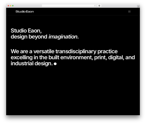 WordPress theme Einar - studioeaon.com