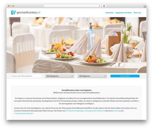 agenturTHEME WordPress theme - geschaeftsanlass.ch