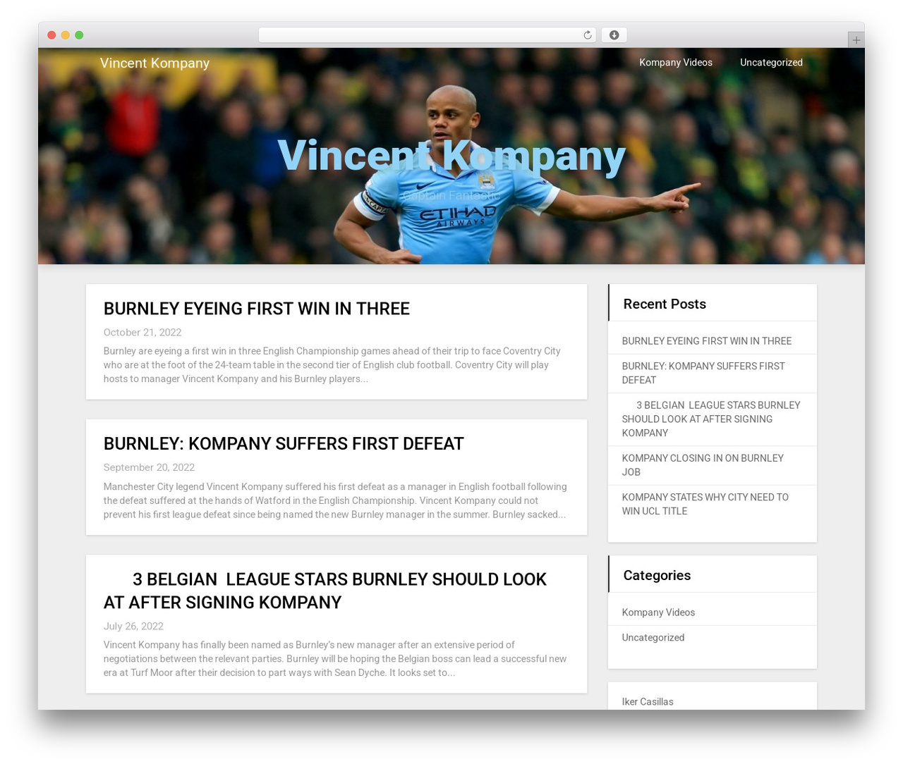 Creative Gem WordPress theme - vincentkompany.co.uk