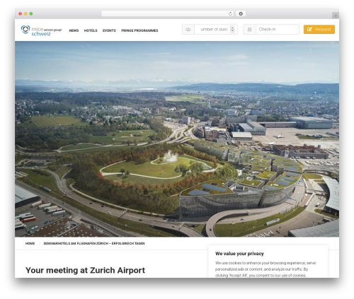 azure Theme WordPress theme - zuerich-flughafen-seminarhotels.ch