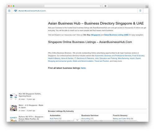 Directory 2 WordPress theme - asianbusinesshub.com