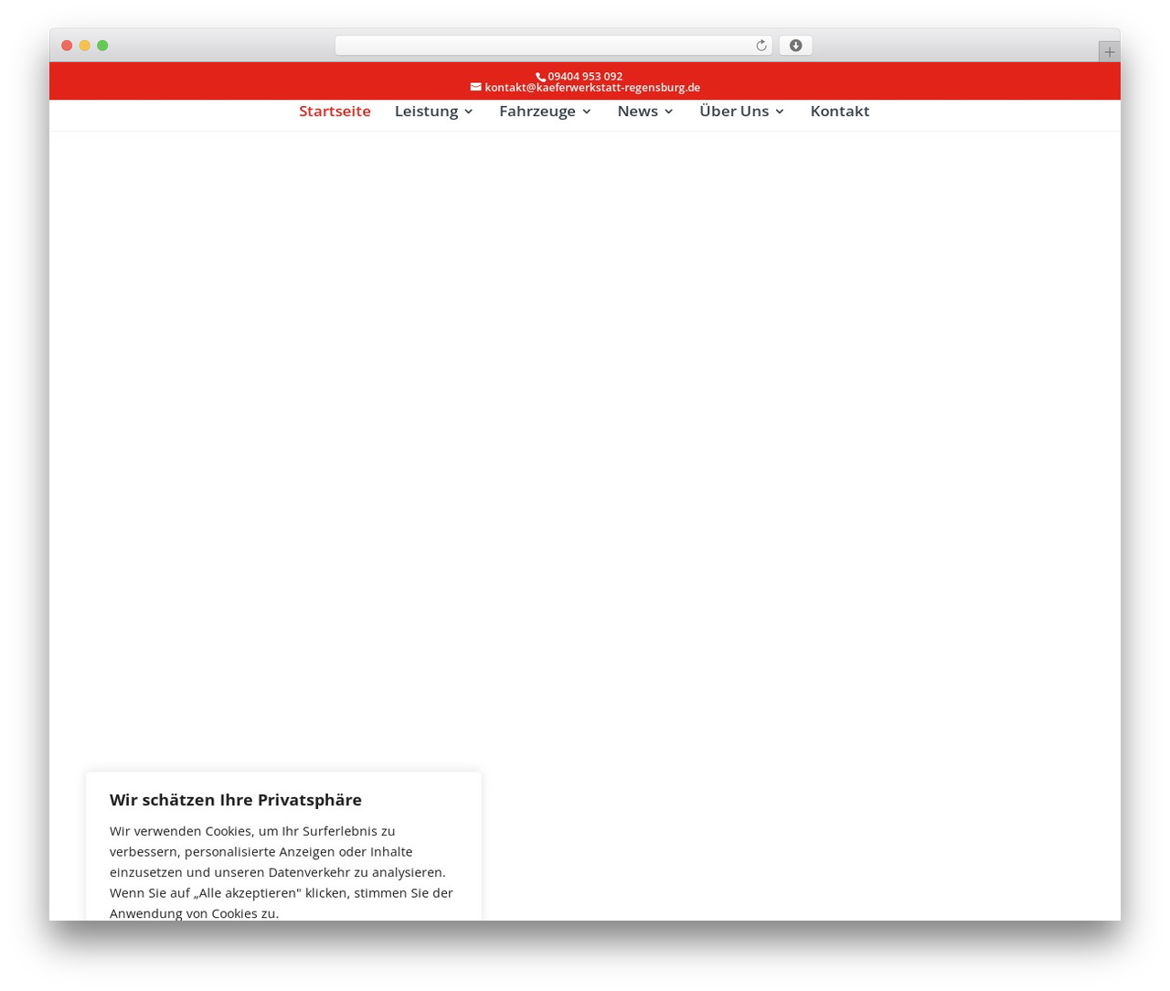 Divi WordPress theme design - kaeferwerkstatt-regensburg.de