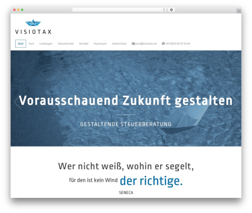 Lawyers WordPress theme - visiotax.de