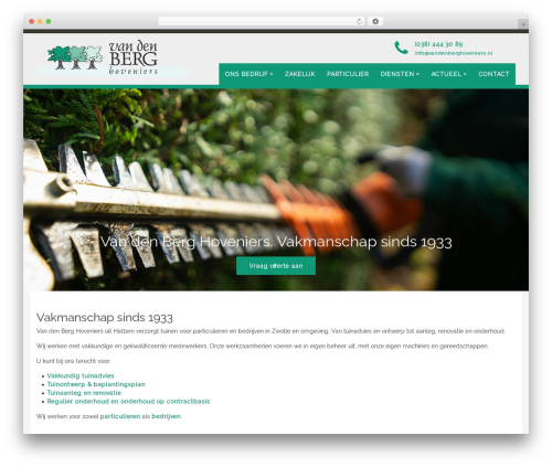 Hoveniernederland WordPress plugin - vandenberghoveniers.nl
