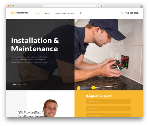 Theme WordPress ElectroServ - crestelectric.com