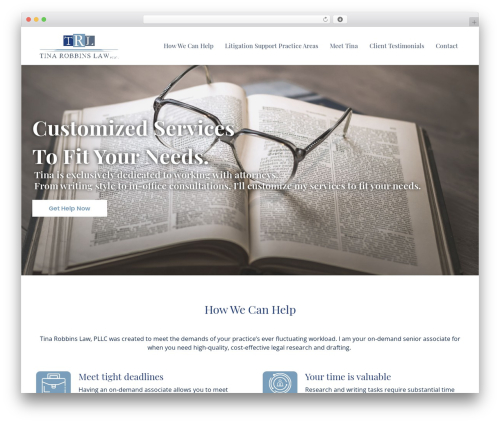 UnfinityPlus top WordPress theme - tinarobbinslaw.com