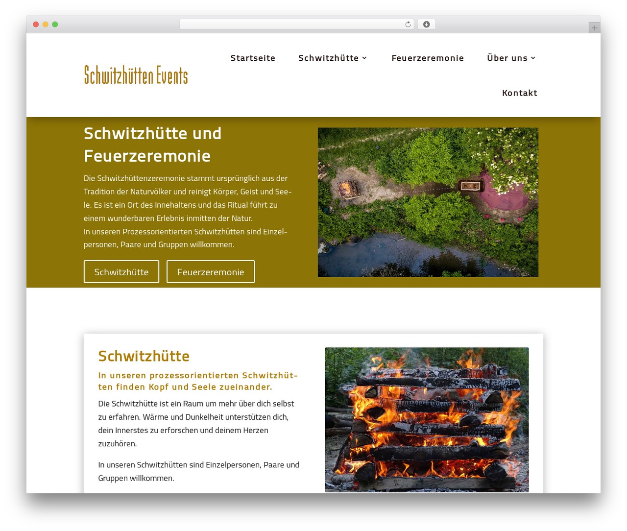 WordPress theme Divi - schwitzhuetten-events.ch