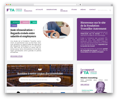 WordPress theme FTA - fondation-travailler-autrement.org