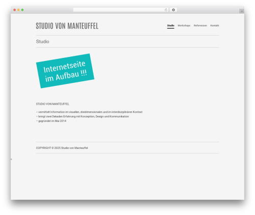 WordPress theme Workality Premium - vonmanteuffel.com