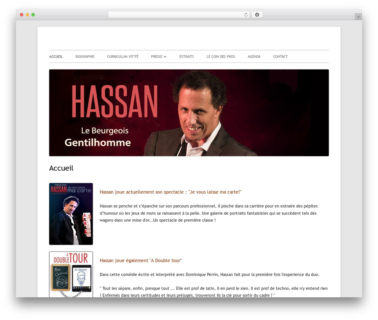 Best WordPress theme Tiny Framework - hassan-humoriste.com