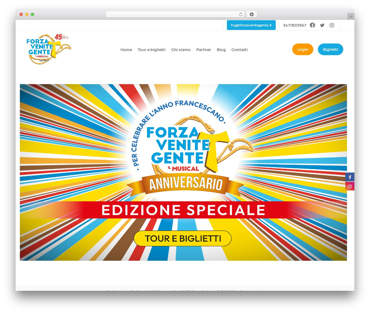 Essentials WordPress theme - forzavenitegente.it